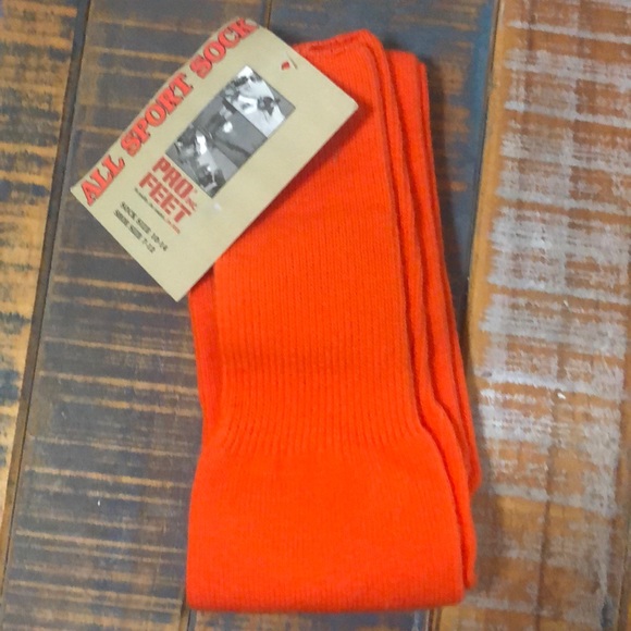Pro Feet Inc Other - NEW Pro Feet Inc Orange All Sport Sock NWT